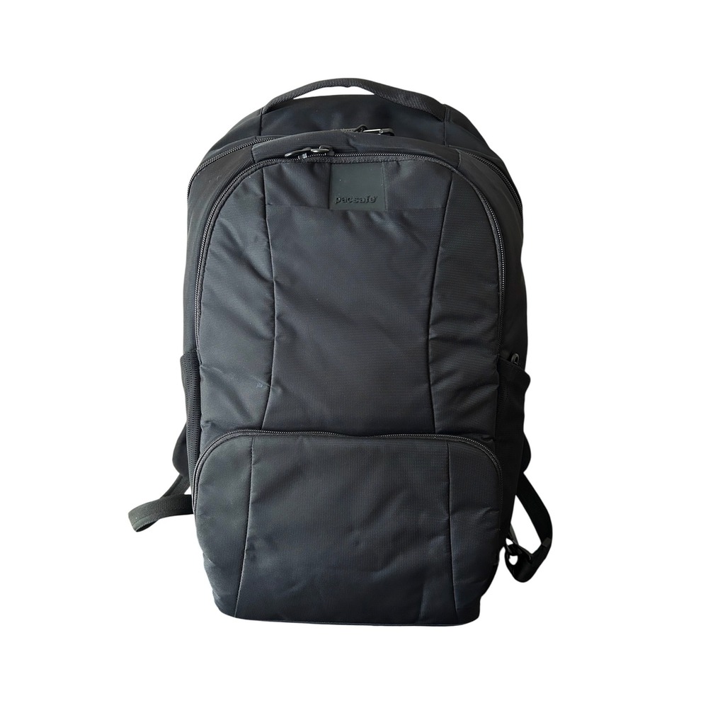 Pacsafe LS450 25L Unisex Travel Work Anti Theft Practical Black Backpack